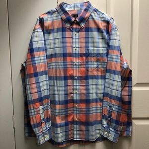 Jos A. Bank Plaid Button Down Collar Shirt